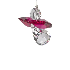 Crystal Fantasy Guardian Angel Suncatcher, Ruby 30