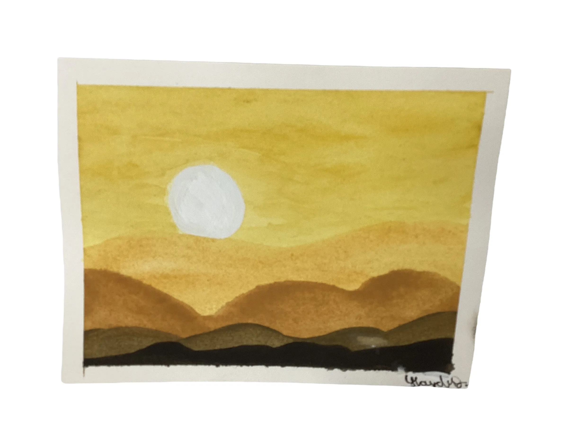 4.25"X5.5" Desert Sunset Postcard