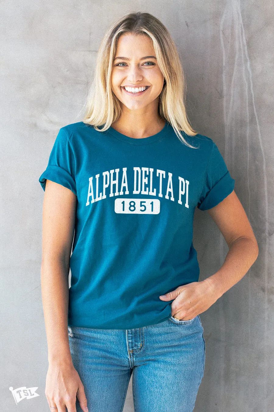 Alpha Delta Pi Track Tee