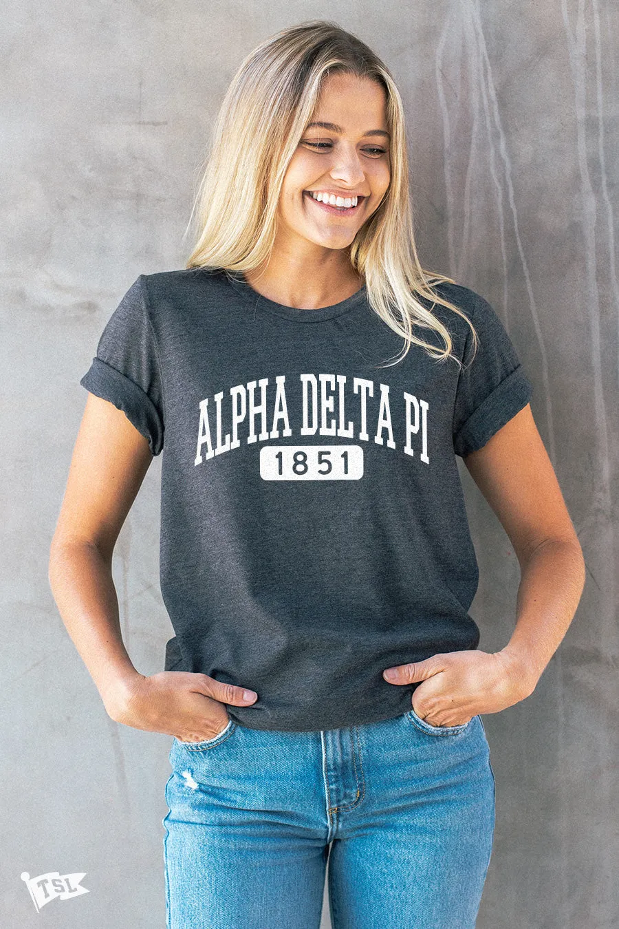 Alpha Delta Pi Track Tee