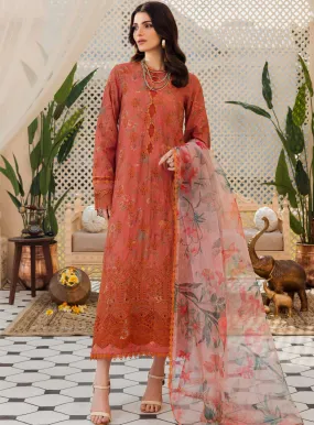 Amal By Motifz Digital Embroidered Lawn 3 Piece Unstitched Suit MT24A 4626-JAHAN