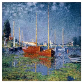 Argenteuil, Red Boats, By Monet