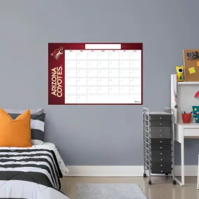 Arizona Coyotes Dry Erase Calendar  - Officially Licensed NHL Removable Wall Decal