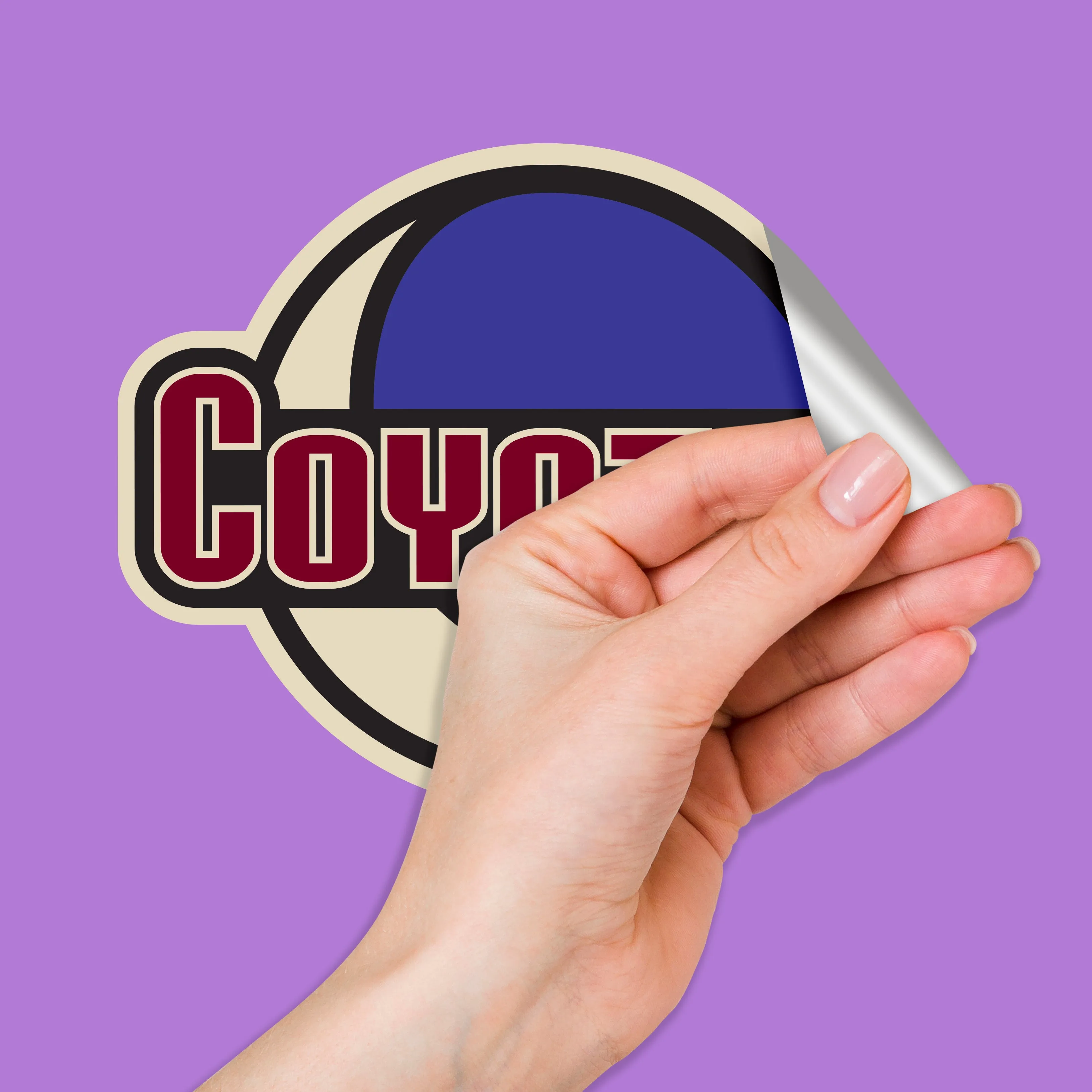 Arizona Coyotes:    Foam Finger        - Officially Licensed NHL Removable     Adhesive Decal