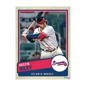 Atlanta Braves: Austin Riley  Poster        - Officially Licensed MLB Removable     Adhesive Decal