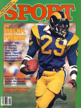 August 1984 Sport Cover (Erick Dickerson, Los Angeles Rams)