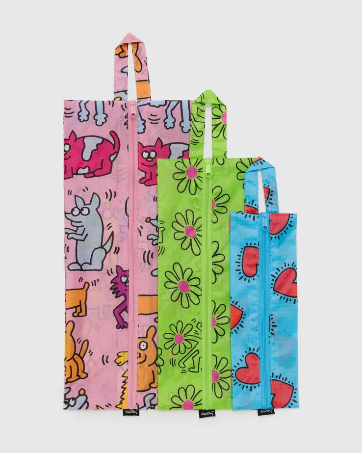 Baggu - 3D Zip Set | Keith Haring