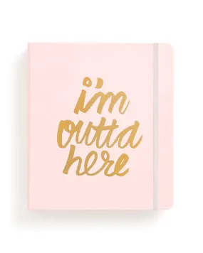 Ban.do - Travel Hard Cover 3-Ring Binder Planner - I'm Outta Here