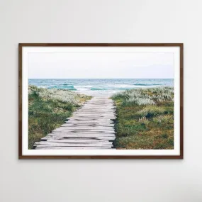 Beach Path - Photographic Beach Print on Canvas or Paper