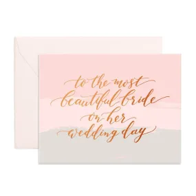 Beautiful Bride Card