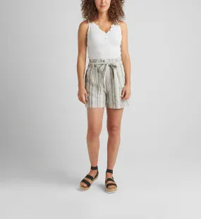 Belted Pleat High Rise Short