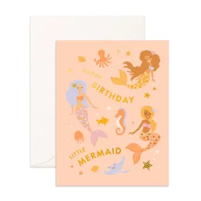 Birthday Little Mermaid Greeting Card