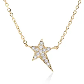 Brass 18k Rose Gold Star Motif Pendant For Women