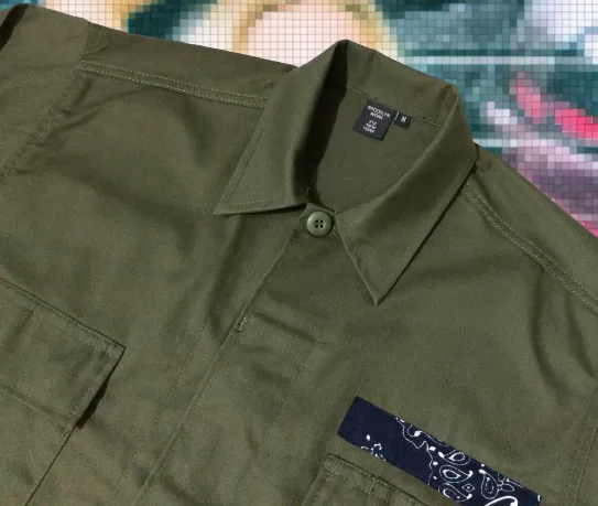 Brooklyn Work T78 Twill Army L/S Shirt Olive