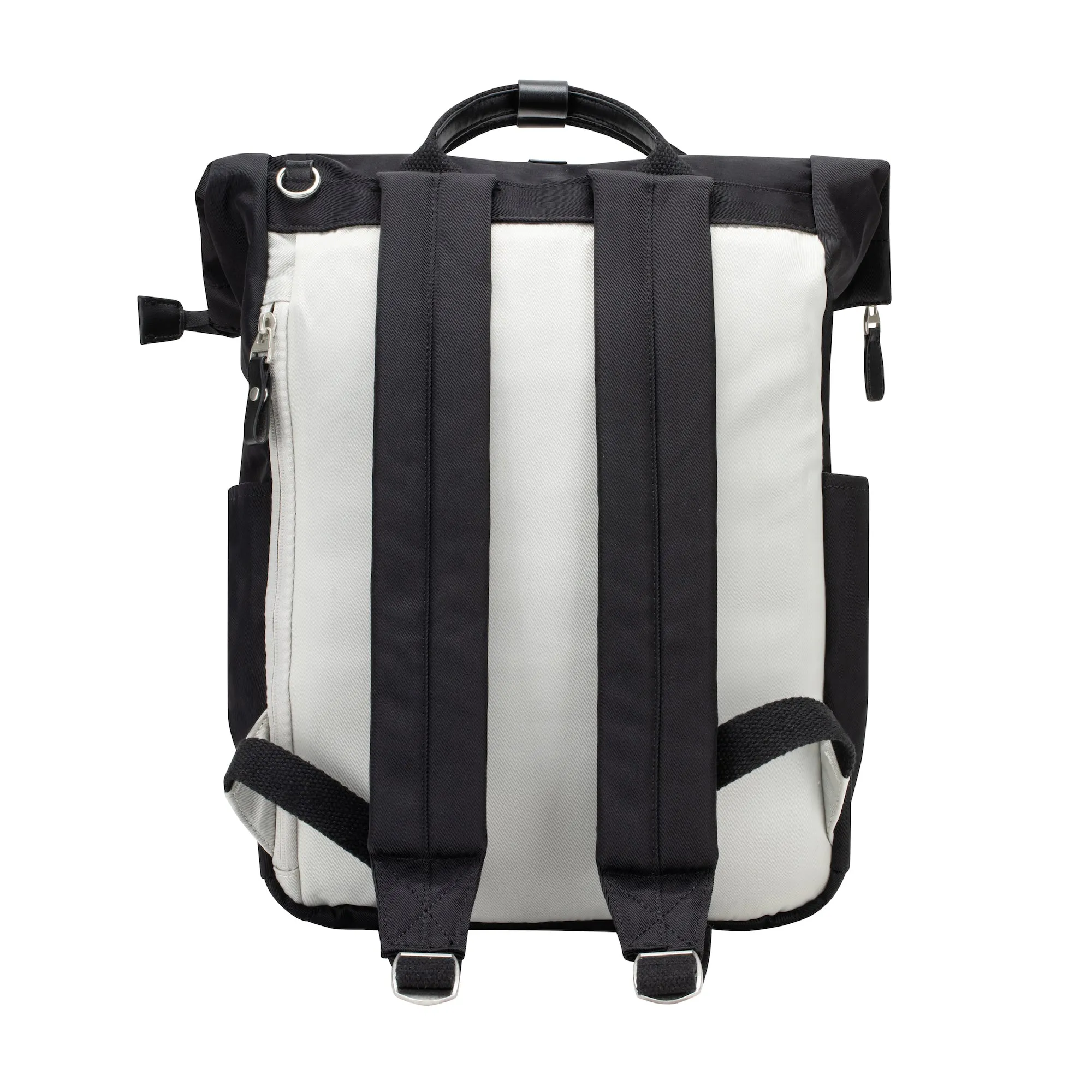 Canary Wharf Backpack - Black with Cream