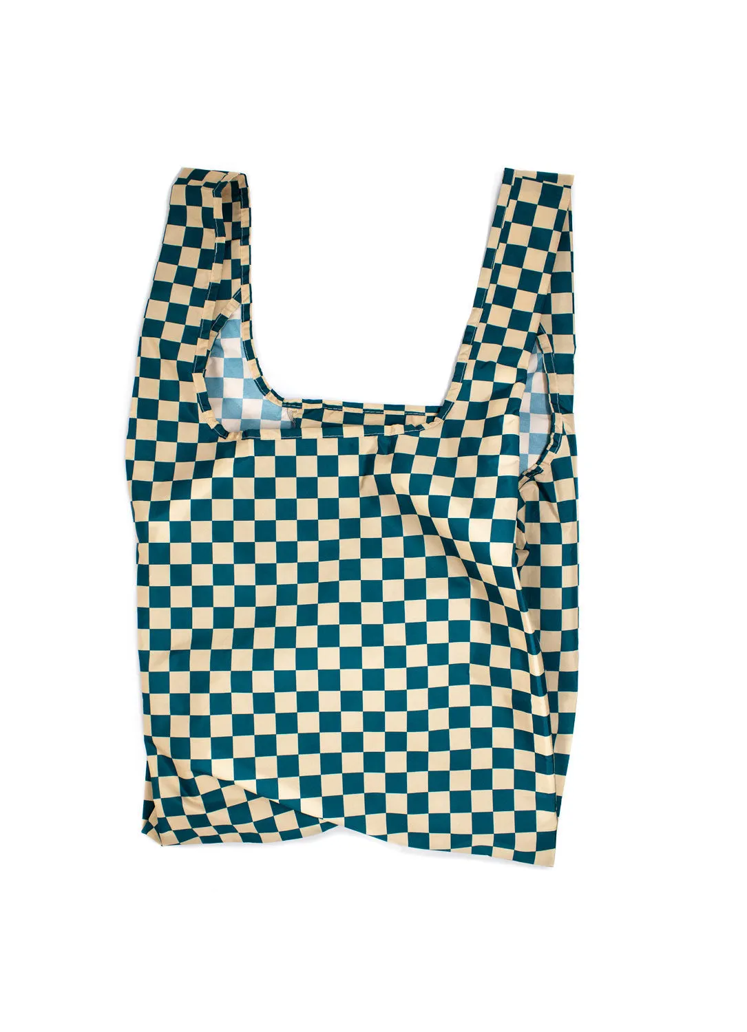 Checkerboard Teal & Beige | Medium