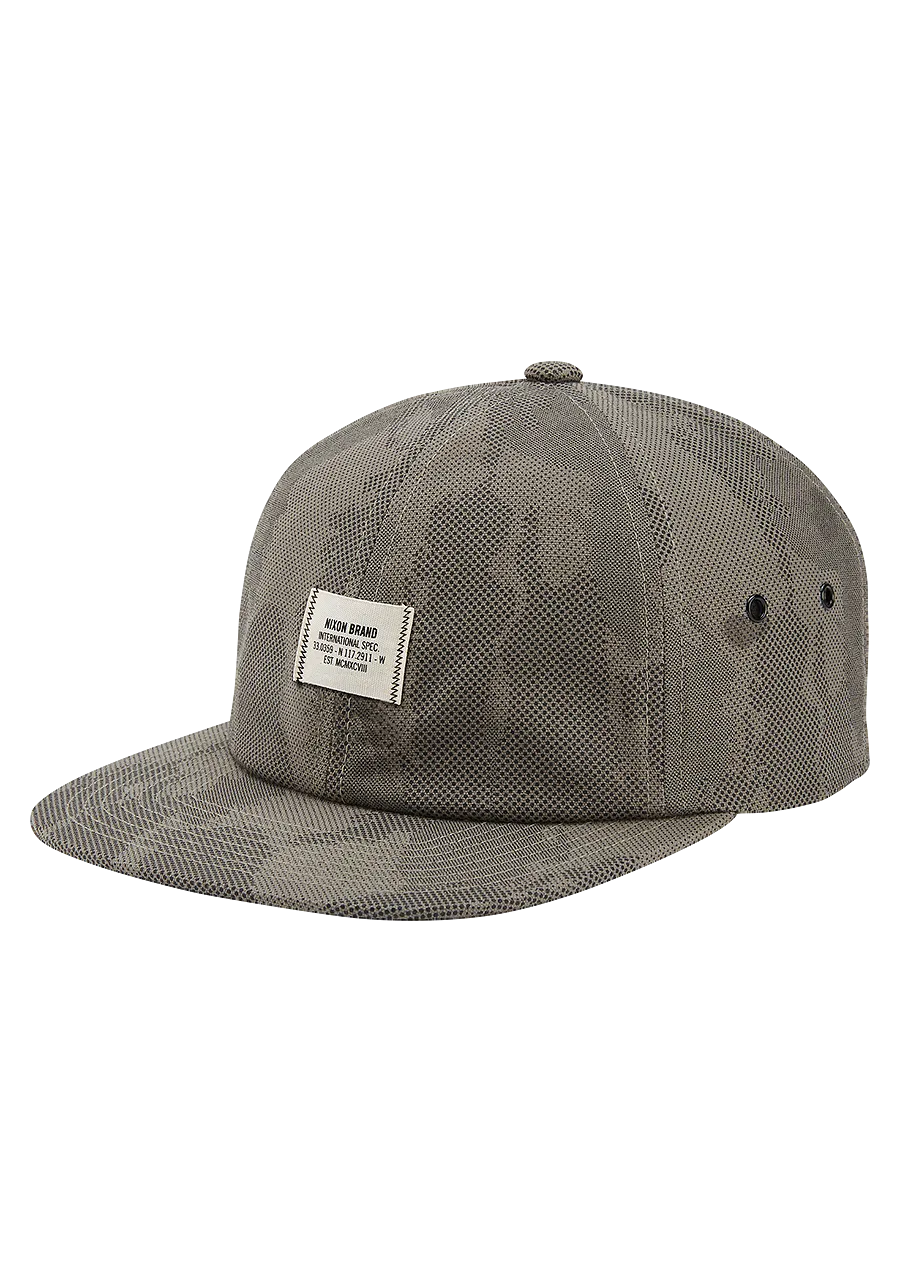 Olive Dot Camo Coastal Snapback Hat - Stylish and Adjustable Menswear Accessory