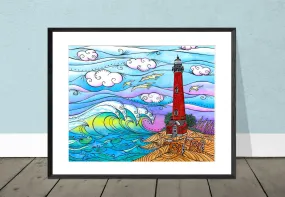 Corolla Waves Print