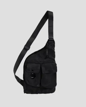 C.P. Company Nylon B Single Strap Rucksack / Black