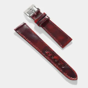 Degrade Chilli Red Leather Watch Strap