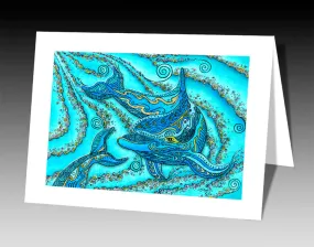 Dolphin Play Notecard