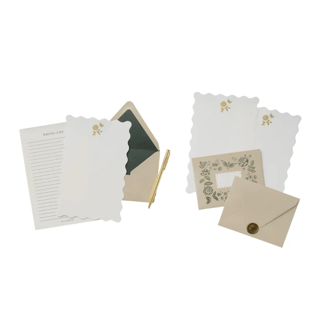 English Rose Letter Writing Set