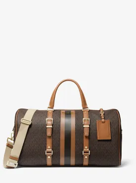 Extra Large Bedford Travel Michael Kors Logo Striped Weekend Bag