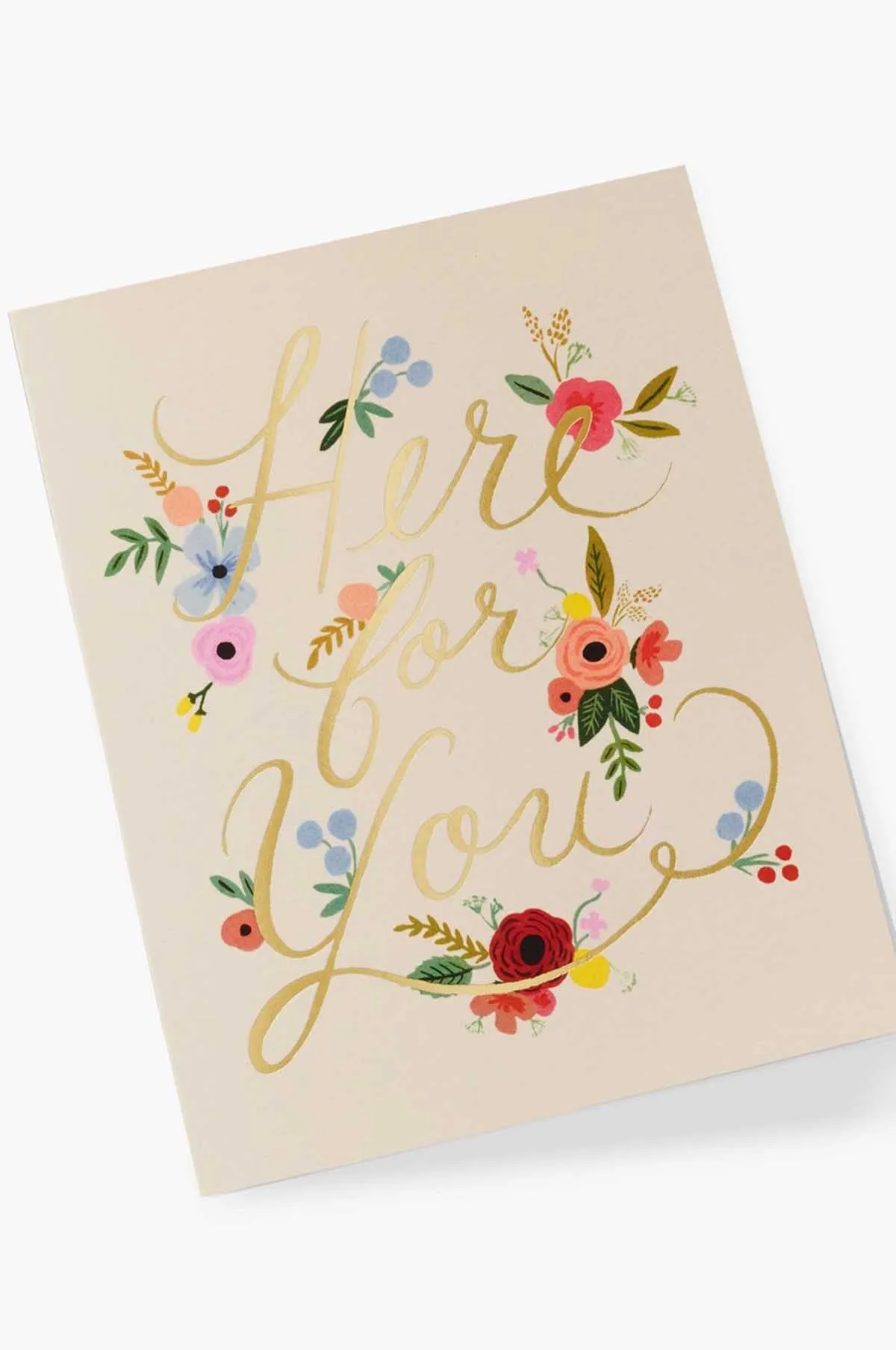 Floral Here For You Card