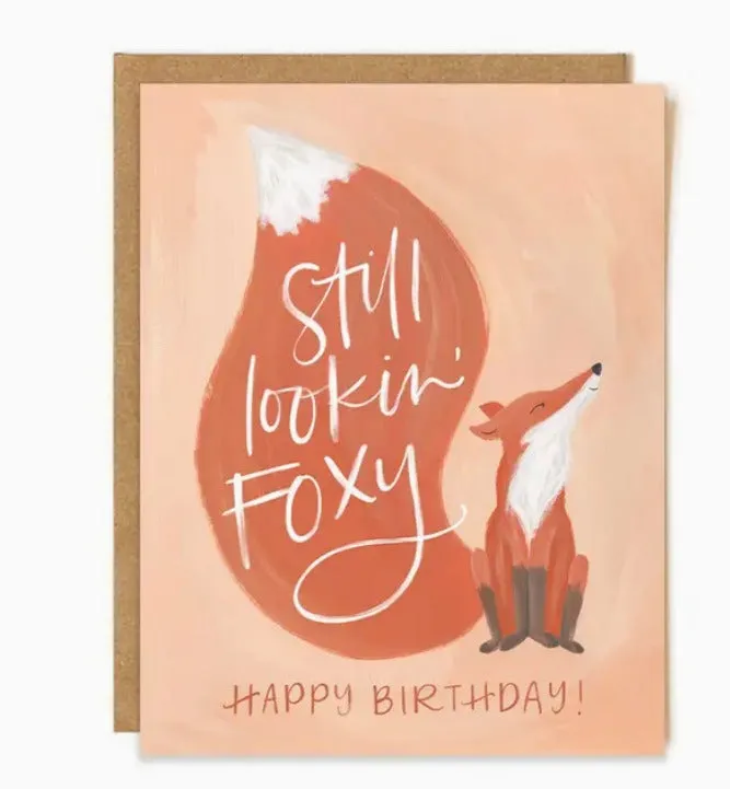 Foxy Birthday card