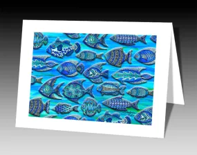 Funky Fish Notecard