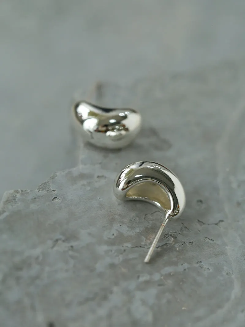 Geometric Smooth Arc Earrings