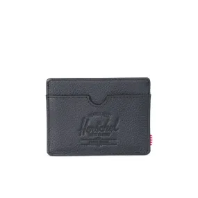 Herschel Charlie Wallet - Black Pebbled Leather