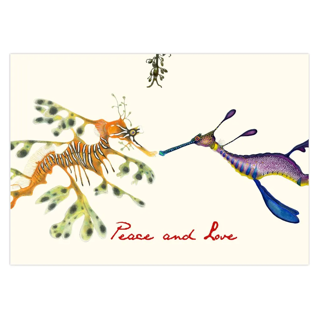 Holiday Kisses Cards, Seadragons