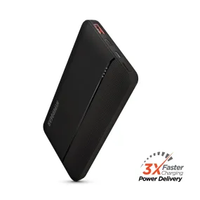 Hypercel 10,000mAh | Fast Charge Power Bank with 20W USB-C PD 15457 Black