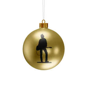 Joe Strummer Gold Holiday Ornament