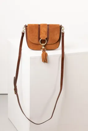 Ladies Suede Cross Body Bag - Allerton