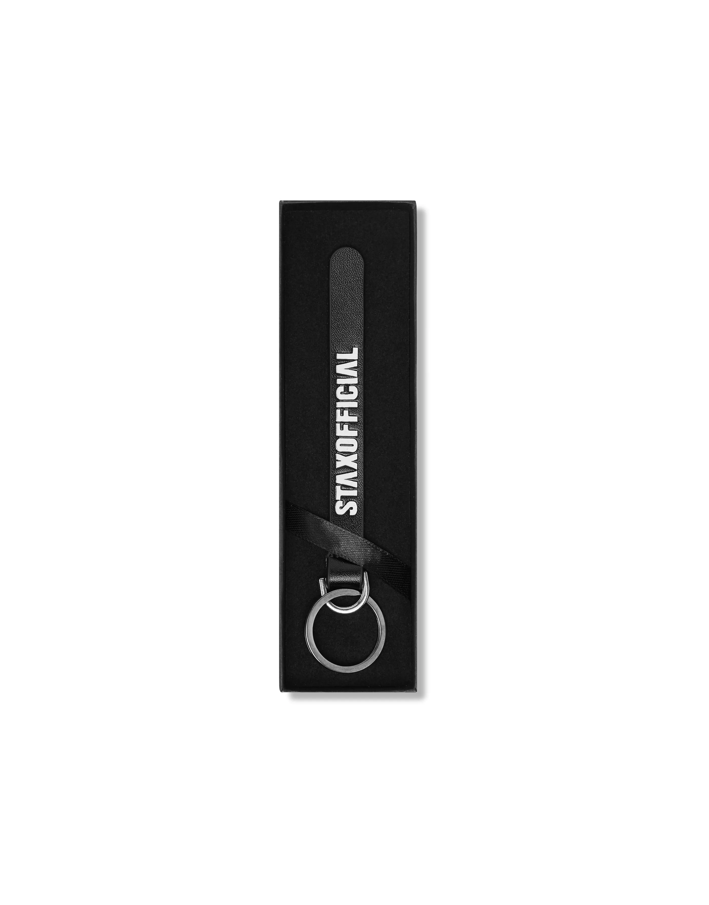 Leather Key Chain - Black