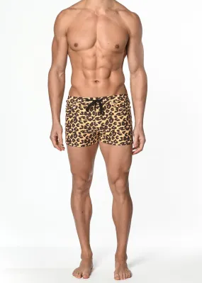 LEOPARD COAST SWIM SHORT