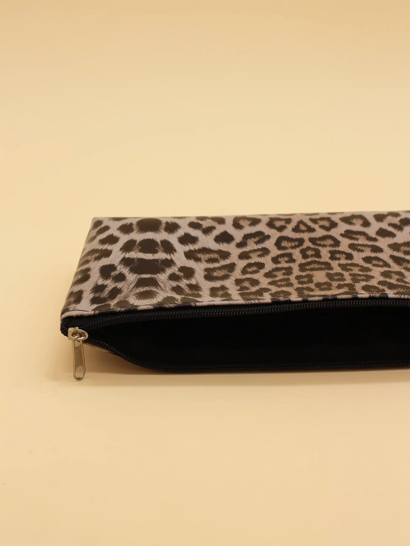 Leopard Envelope Makeup Bag Cosmetic Organizer Toiletries Bag Makeup Organizer