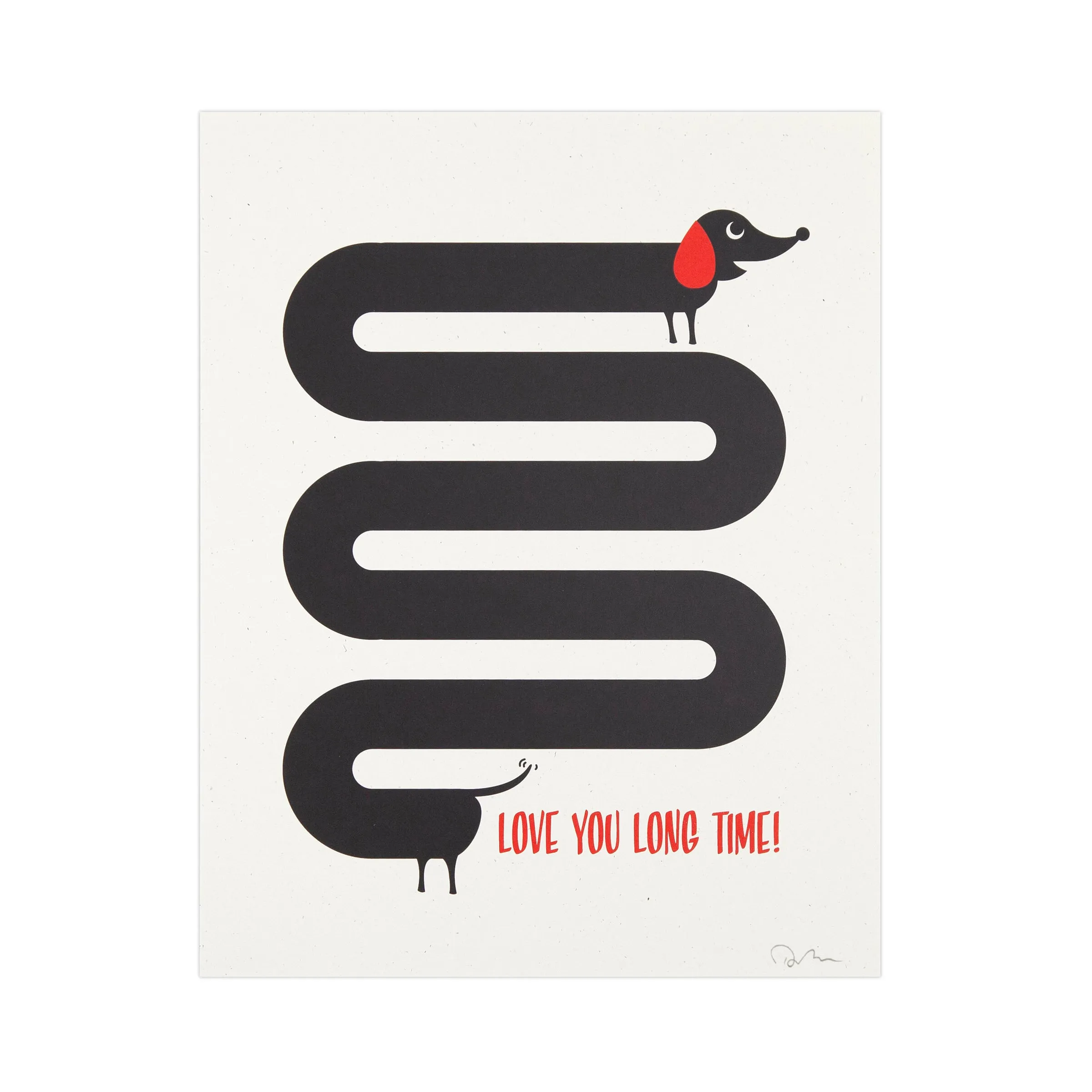 Love You Long Time Mini-Print