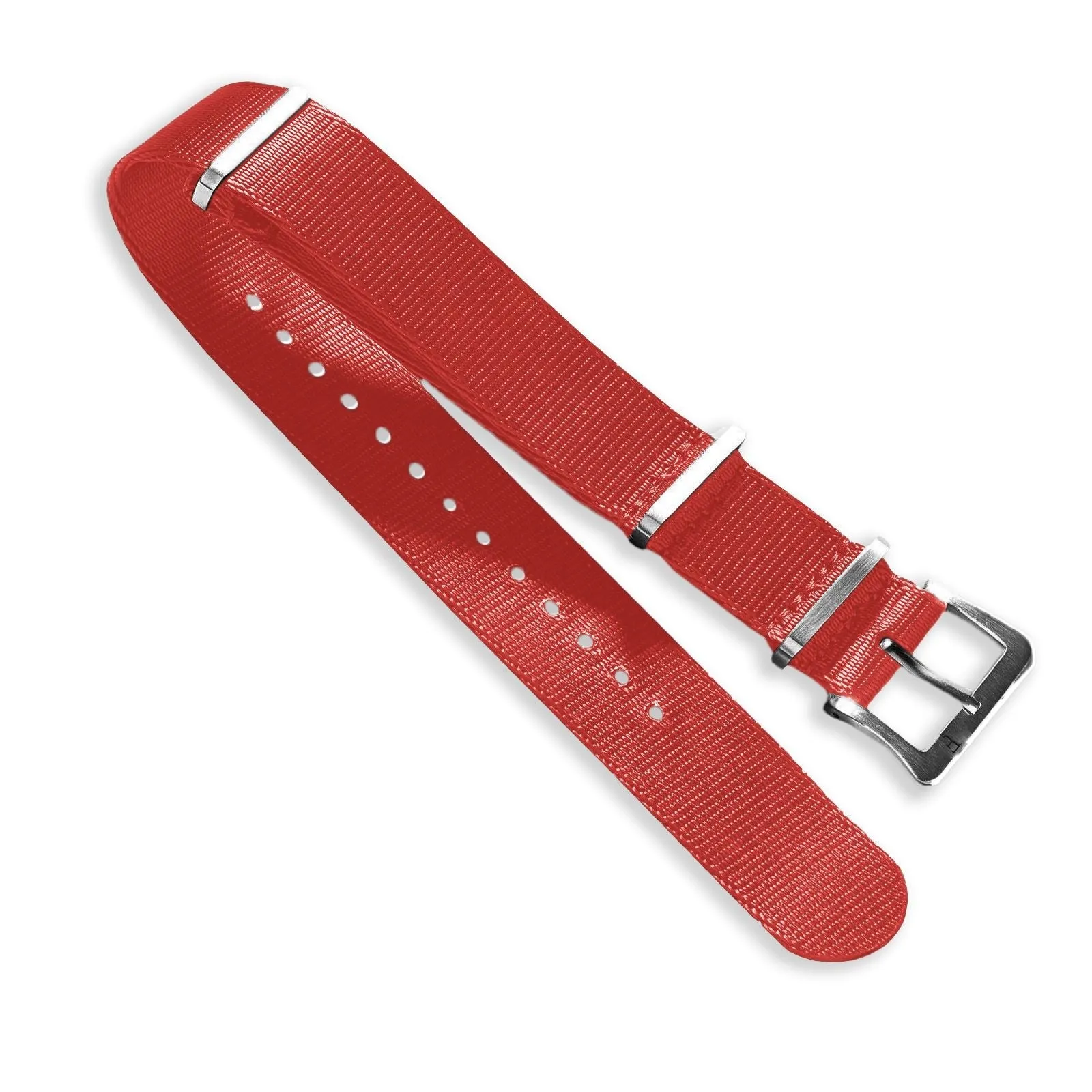 Nylon Watch Strap Red 22 MM