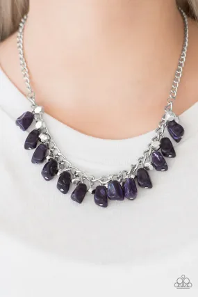 Paparazzi Accessories  - Rocky Shores #N80 - Purple Necklace