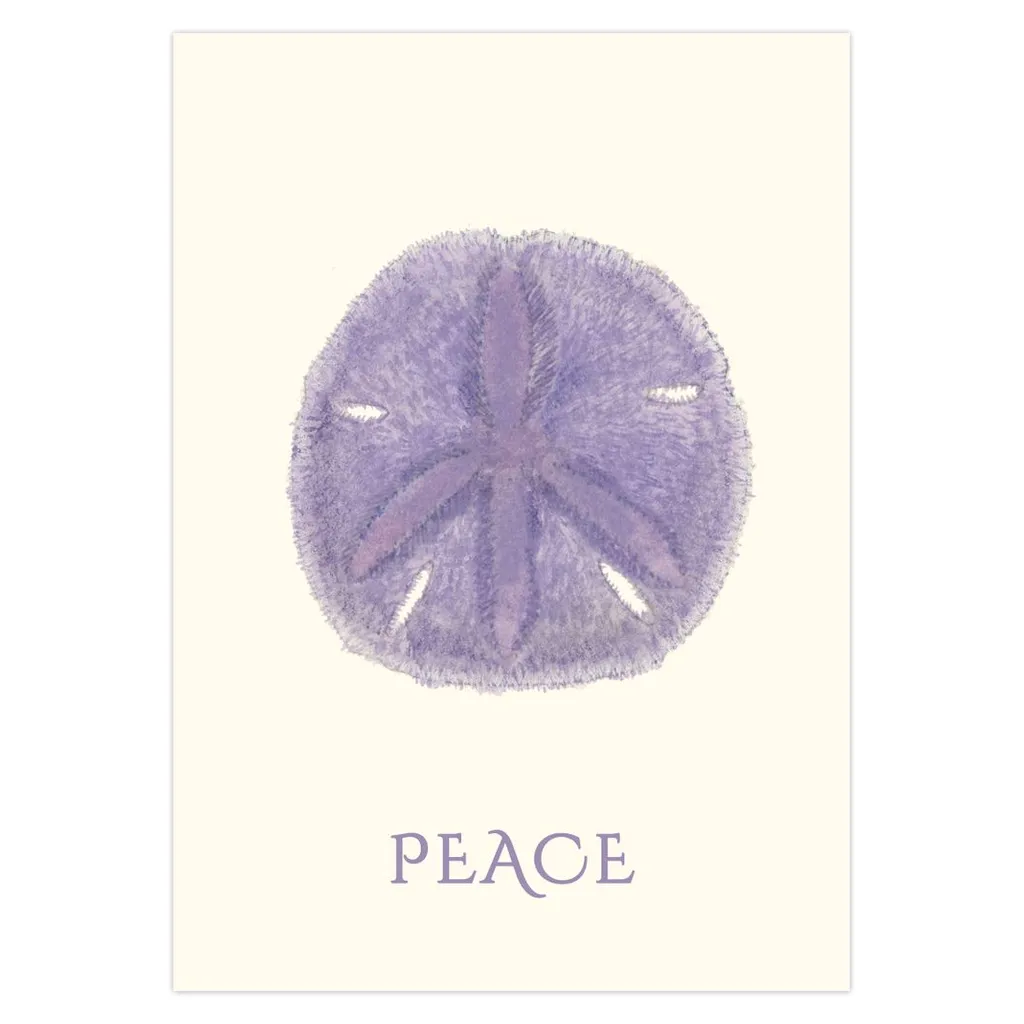 Peace Sand Dollar Holiday Cards