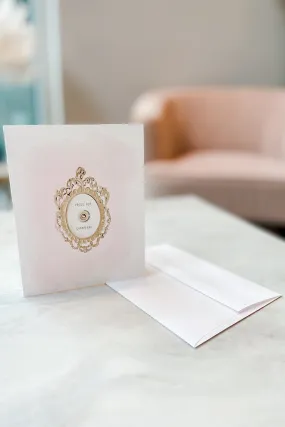 Push for Champagne Greeting Card with Envelope