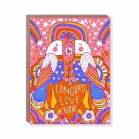 "Congrats Love Birds" Card