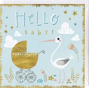 "Hello Baby" Greetings Card