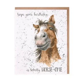 "Hope Your Birthday is Totally Horse-ome" Birthday Greeting Card from Wrendale