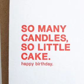 "So Many Candles" Card