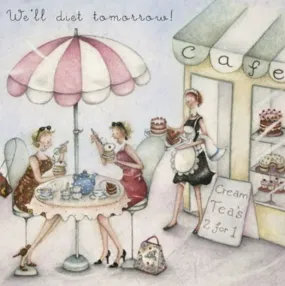 "We'll Diet Tomorrow!" Greeting Card from Berni Parker