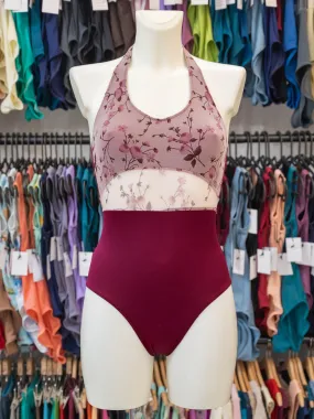 Red-purple Dance Halter Leotard MP785